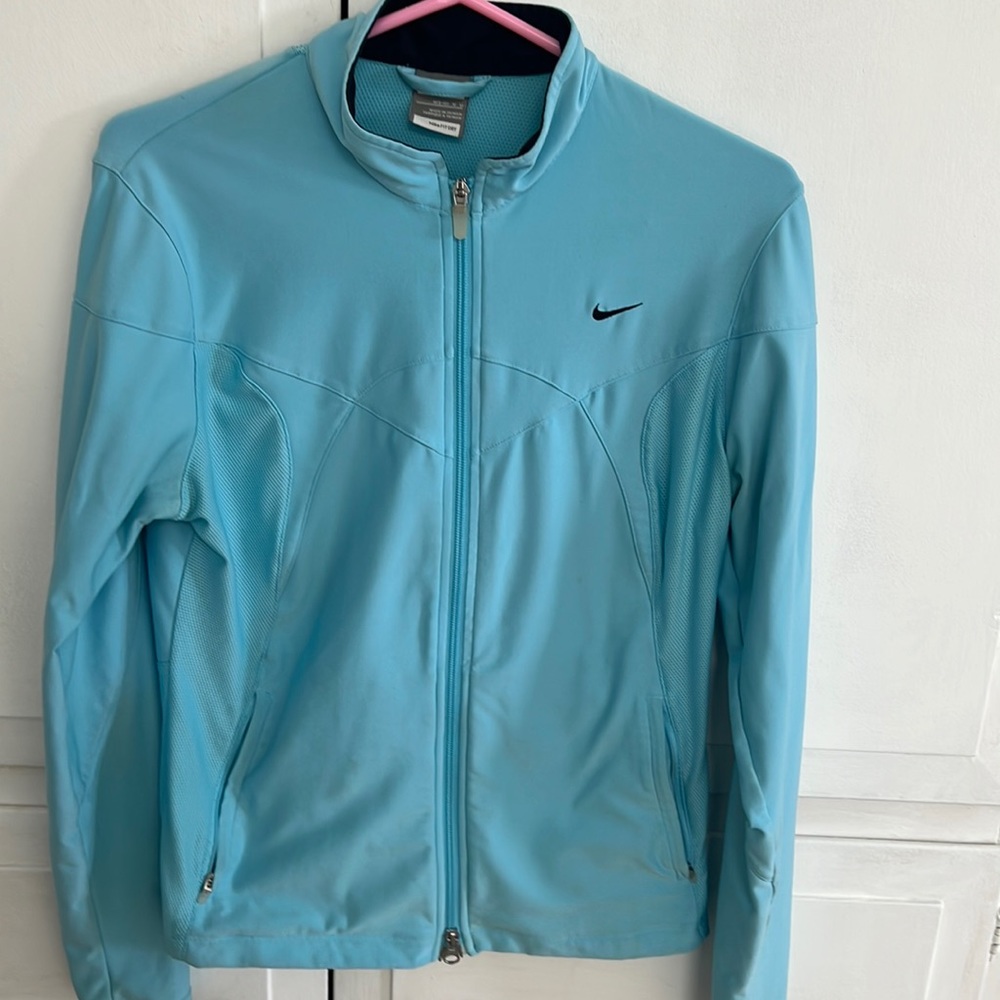 Light Blue Nike FitDry Training Jacket